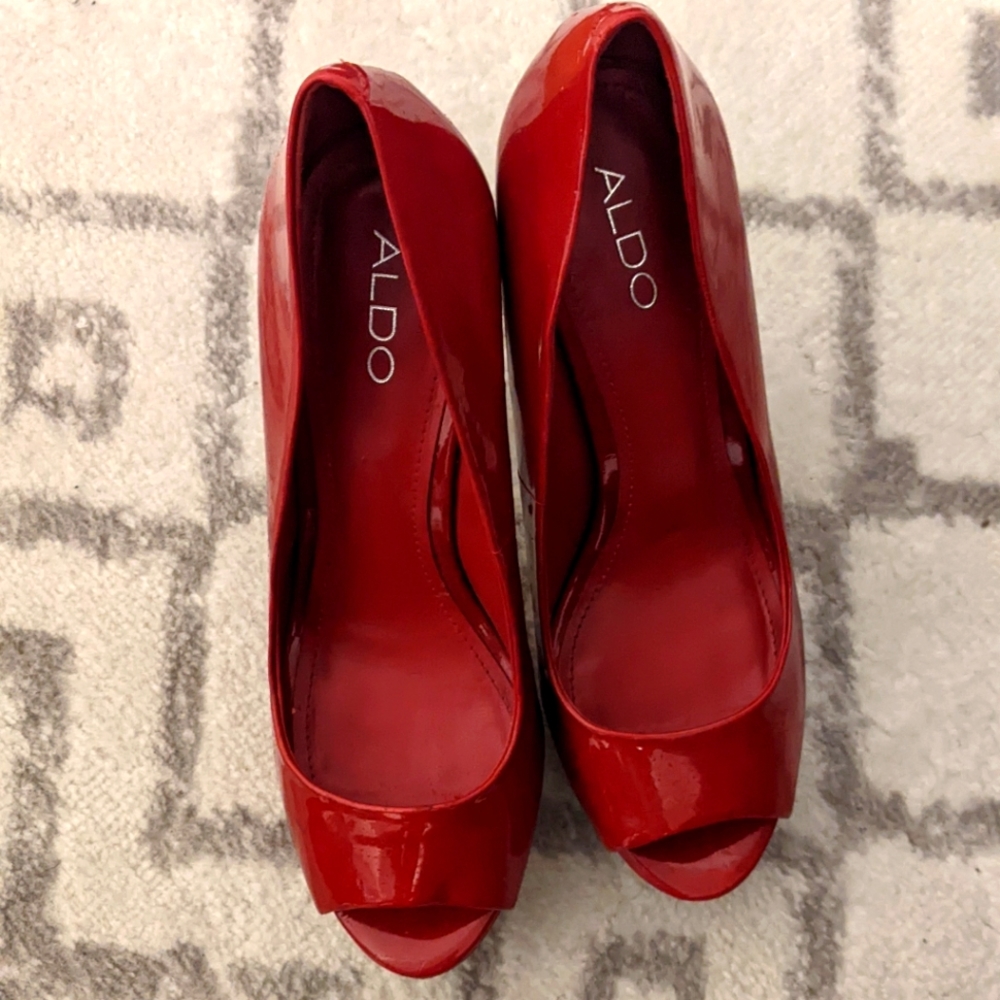 Red Aldo heels